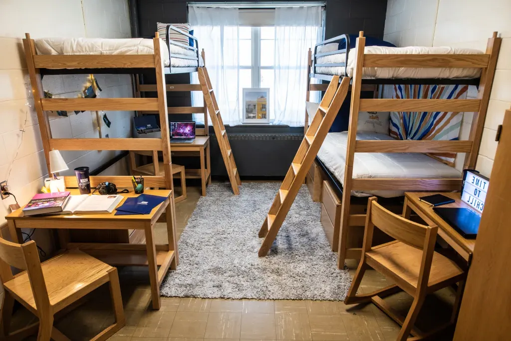 Avila Hall dorm room