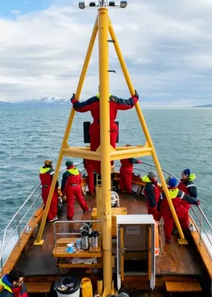 UNE Students on Whale Watch in Akureyri, Iceland