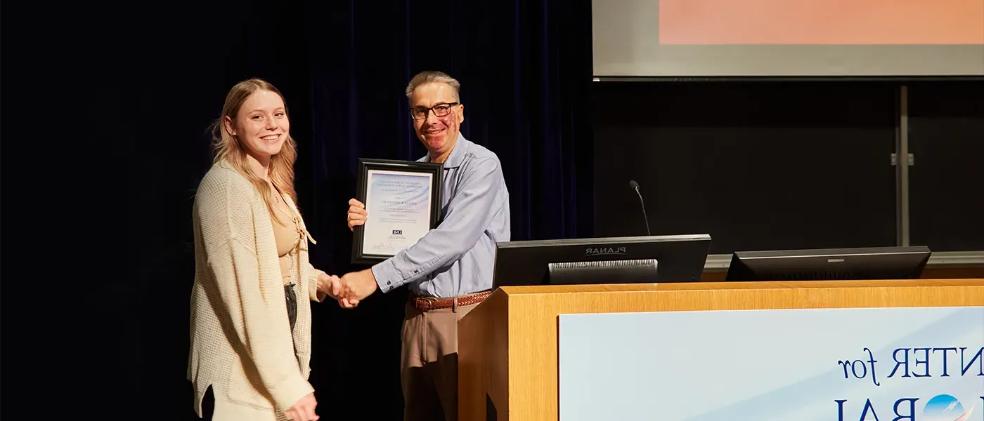 Josh Pahigian with CGH Scholar